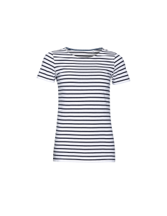 T-SHIRT FEMME RAYE 150G "MILES" - T-shirts personnalisés - SIP19