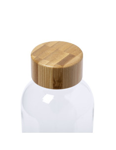 Bouteille personnalisée en RPET et bambou de 600 ml "SOLARIX" | SIP19