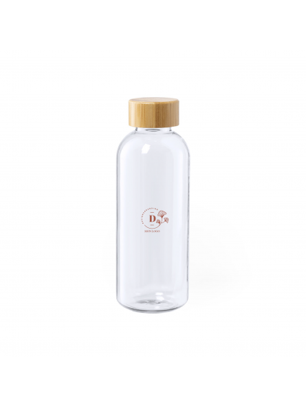 BOUTEILLE PERSONNALISÉE EN RPET/BAMBOU 600 ML "SOLARIX"