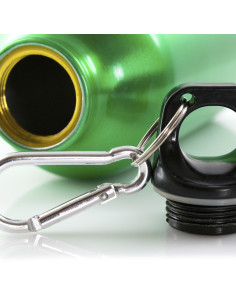 Gourde personnalisable étanche avec mousqueton 400 ml "ALCHY" | SIP19