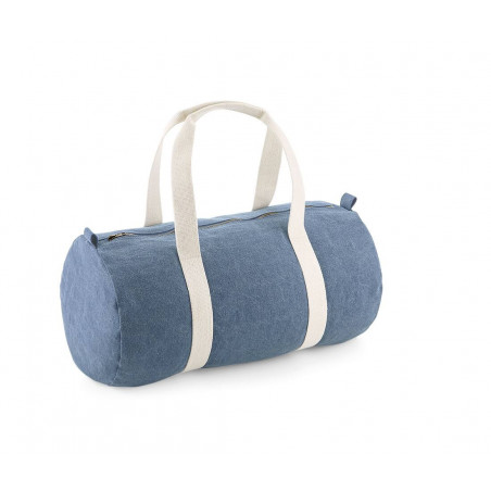 Sac de voyage personnalisé en denim "BARREL" | SIP19