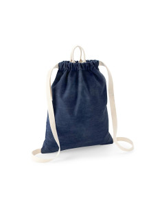 sac à dos de gym personnalisé en denim "GYLIB" | SIP19
