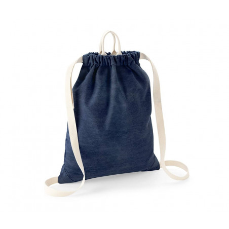 sac à dos de gym personnalisé en denim "GYLIB" | SIP19