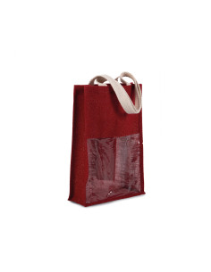 Sac porte-bouteilles promotionnel en jute "SCIERA" | SIP19