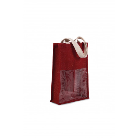 Sac porte-bouteilles promotionnel en jute "SCIERA" | SIP19
