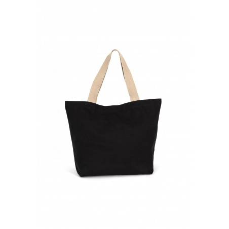 Grand sac shopping en coton recyclé à personnaliser "OBROK" | SIP19