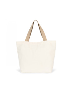 Grand sac shopping en coton recyclé à personnaliser "OBROK" | SIP19