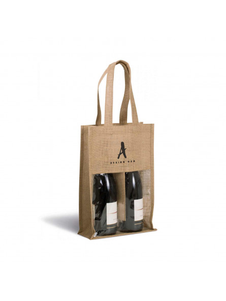SAC PORTE-BOUTEILLES PROMOTIONNEL EN JUTE "SCIERA"