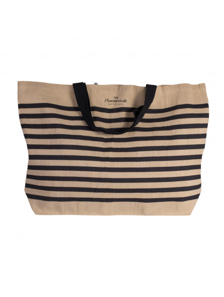 GRAND SAC PERSONNALISÉ EN TOILE DE JUTE ET COTON "ARLOS"