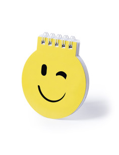 Bloc-notes spirale promotionnel forme d'Émojis "WINLON" | SIP19