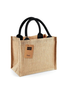 Petit sac personnalisé en toile de jute "MINI" | SIP19