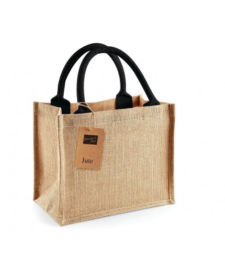 Petit sac personnalisé en toile de jute "MINI" | SIP19