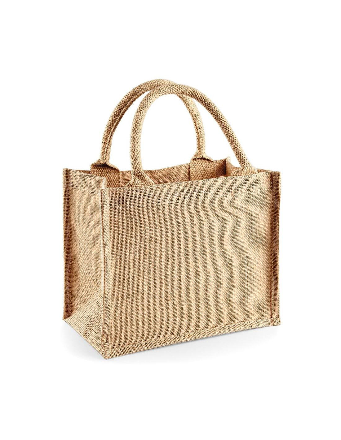Petit sac personnalisé en toile de jute "MINI" | SIP19