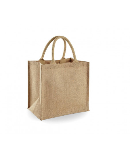 Grand sac shopping en jute naturelle personnalisé | SIP19