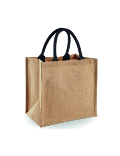 Grand sac shopping en jute naturelle personnalisé | SIP19