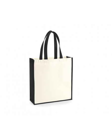 Tote-bag publicitaire en coton Canvas bicolore 400G "TYROL" | SIP19