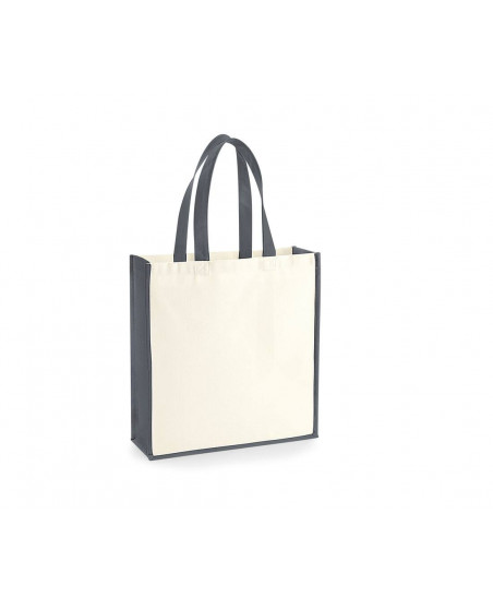 Tote-bag publicitaire en coton Canvas bicolore 400G "TYROL" | SIP19