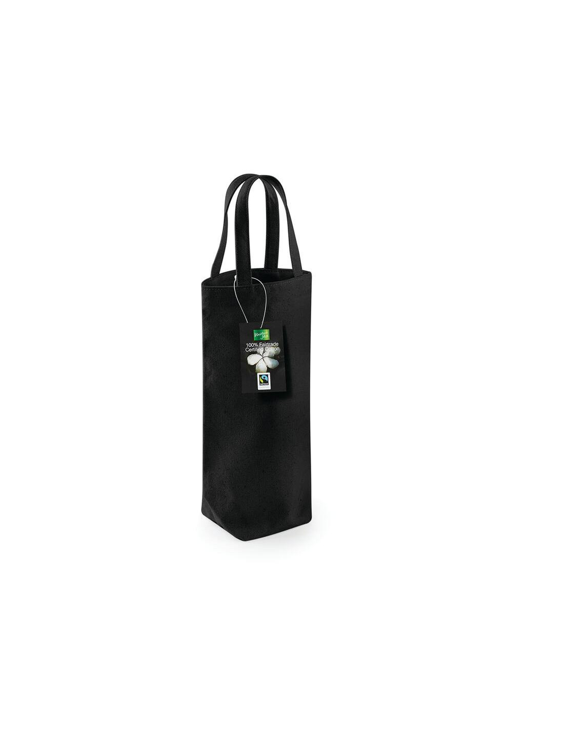Sac à bouteille en coton Fairtrade personnalisable "VIDRA" | SIP19