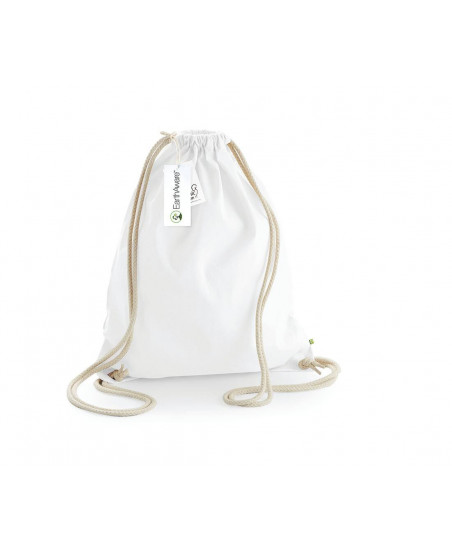 Sac à dos à ficelles personnalisable en coton bio 340G "CANDE" | SIP19