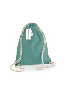 Sac à dos à ficelles personnalisable en coton bio 340G "CANDE" | SIP19