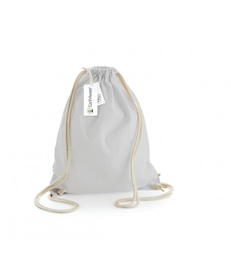 Sac à dos à ficelles personnalisable en coton bio 340G "CANDE" | SIP19