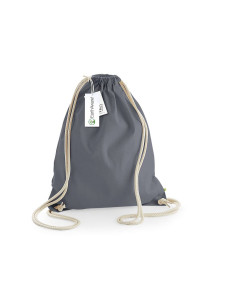 Sac à dos à ficelles personnalisable en coton bio 340G "CANDE" | SIP19