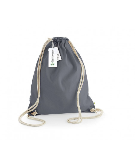 Sac à dos à ficelles personnalisable en coton bio 340G "CANDE" | SIP19