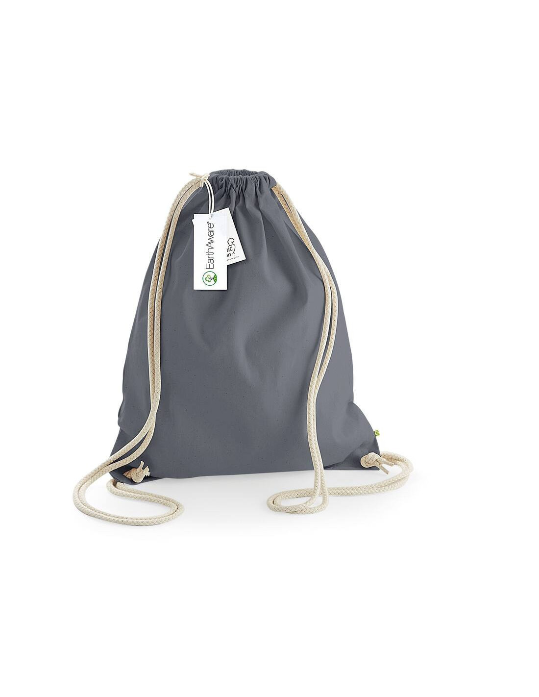 Sac à dos à ficelles personnalisable en coton bio 340G "CANDE" | SIP19
