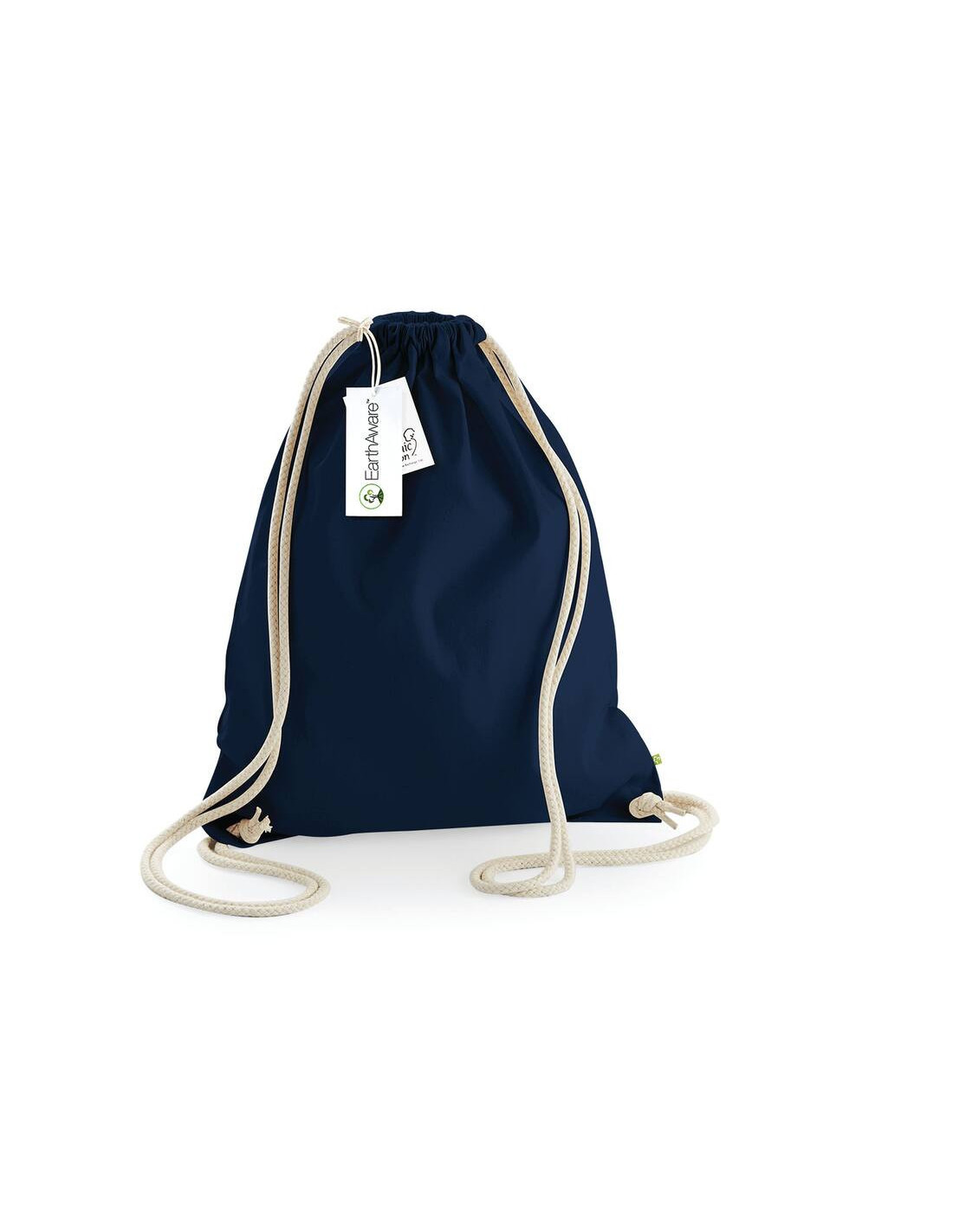 Sac à dos à ficelles personnalisable en coton bio 340G "CANDE" | SIP19