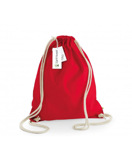 Sac à dos à ficelles personnalisable en coton bio 340G "CANDE" | SIP19