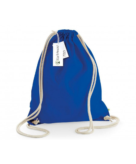 Sac à dos à ficelles personnalisable en coton bio 340G "CANDE" | SIP19
