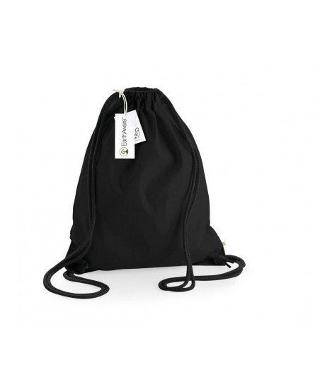 Sac à dos à ficelles personnalisable en coton bio 340G "CANDE" | SIP19
