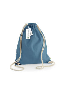 Sac à dos à ficelles personnalisable en coton bio 340G "CANDE" | SIP19
