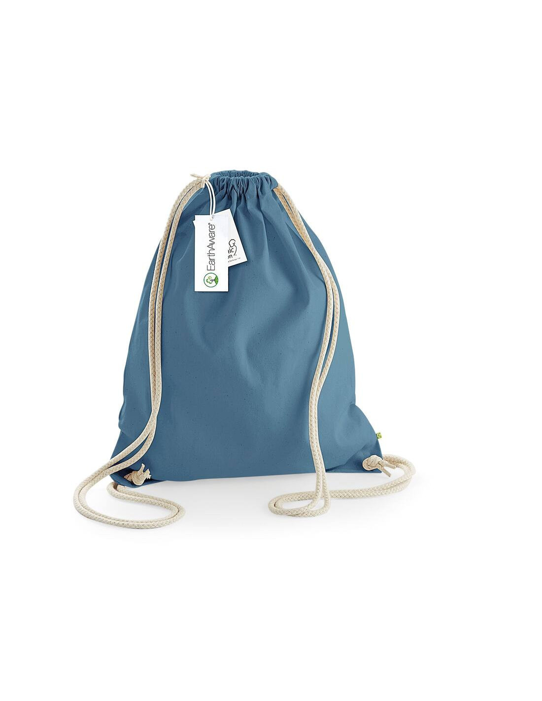 Sac à dos à ficelles personnalisable en coton bio 340G "CANDE" | SIP19