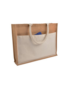 cabas à personnaliser en jute et coton pour les entreprises "PAZIS" | SIP19