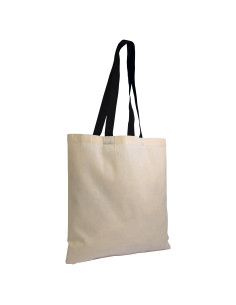 Tote-bag bicolore en coton 135G "ZABET" 38x42 cm  | SIP19