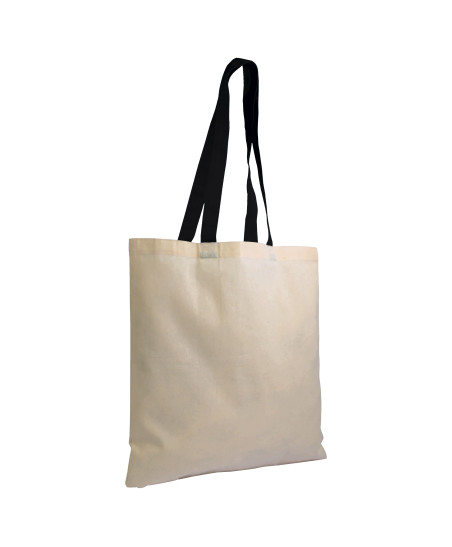 Tote-bag bicolore en coton 135G "ZABET" 38x42 cm  | SIP19