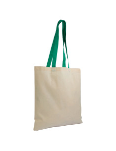 Tote-bag bicolore en coton 135G "ZABET" 38x42 cm  | SIP19