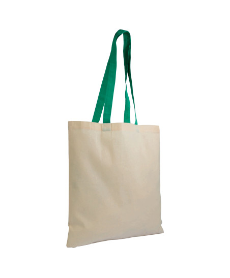 Tote-bag bicolore en coton 135G "ZABET" 38x42 cm  | SIP19