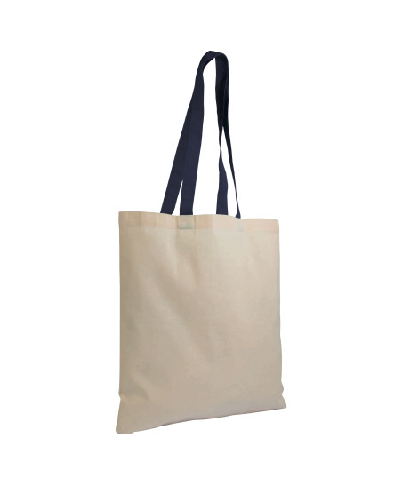 Tote-bag bicolore en coton 135G "ZABET" 38x42 cm  | SIP19