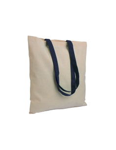 Tote-bag bicolore en coton 135G "ZABET" 38x42 cm  | SIP19