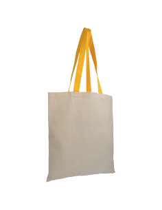 Tote-bag bicolore en coton 135G "ZABET" 38x42 cm  | SIP19