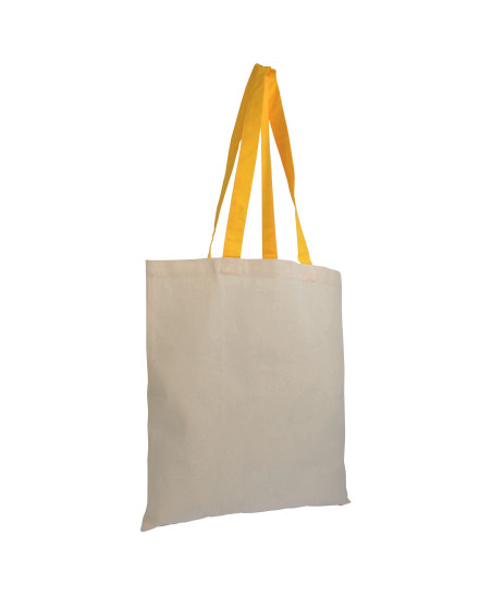 Tote-bag bicolore en coton 135G "ZABET" 38x42 cm  | SIP19