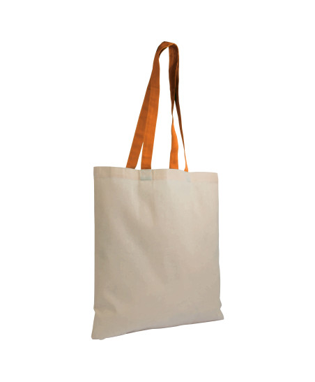 Tote-bag bicolore en coton 135G "ZABET" 38x42 cm  | SIP19