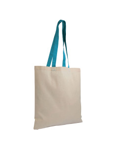 Tote-bag bicolore en coton 135G "ZABET" 38x42 cm  | SIP19