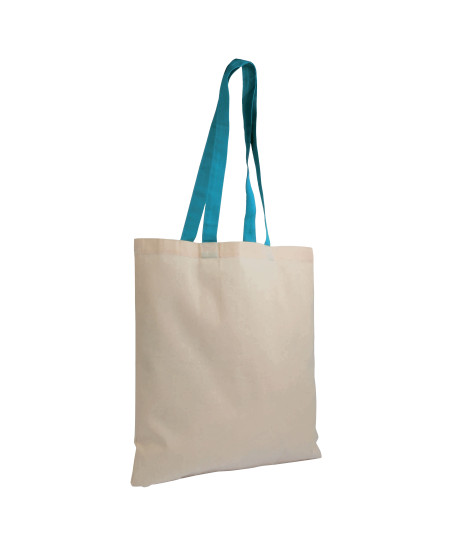 Tote-bag bicolore en coton 135G "ZABET" 38x42 cm  | SIP19