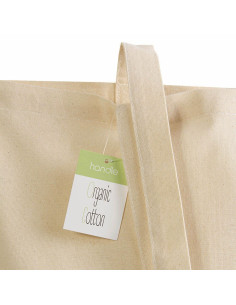 Tote-bag publicitaire en coton bio 150G "ESREZ" 38x42x8 cm | SIP19