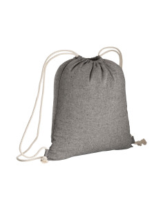 Sac à dos publicitaire avec cordelettes en coton recyclé 150G "XAVAS" | SIP19