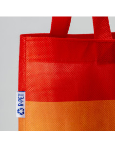Tote-bag arc en ciel en RPET personnalisable "SEDEN" 38x42cm | SIP19