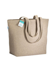 Grand sac cabas personnalisé en coton recyclé 280G "MOULB" | SIP19